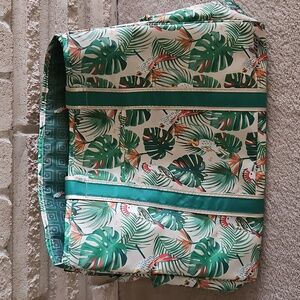 Lug Rover X-Large Carry-All Tote Tropical Birds Cream